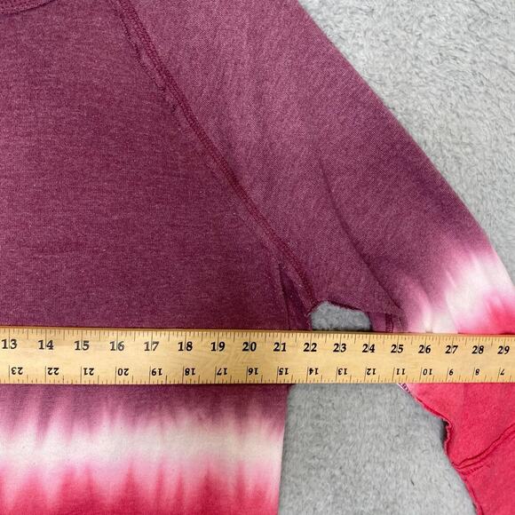 Knox Rose womens L tie dye sweater pink round neck colorful flowy oversized - Picture 7 of 8